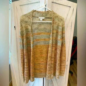 Coldwater Creek Cardigan Sweater Womens XS 4-6 Long Sleeve Multicolor